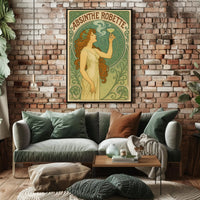 Vintage Art Nouveau Absinthe Robette Artistic Poster PosterGoat