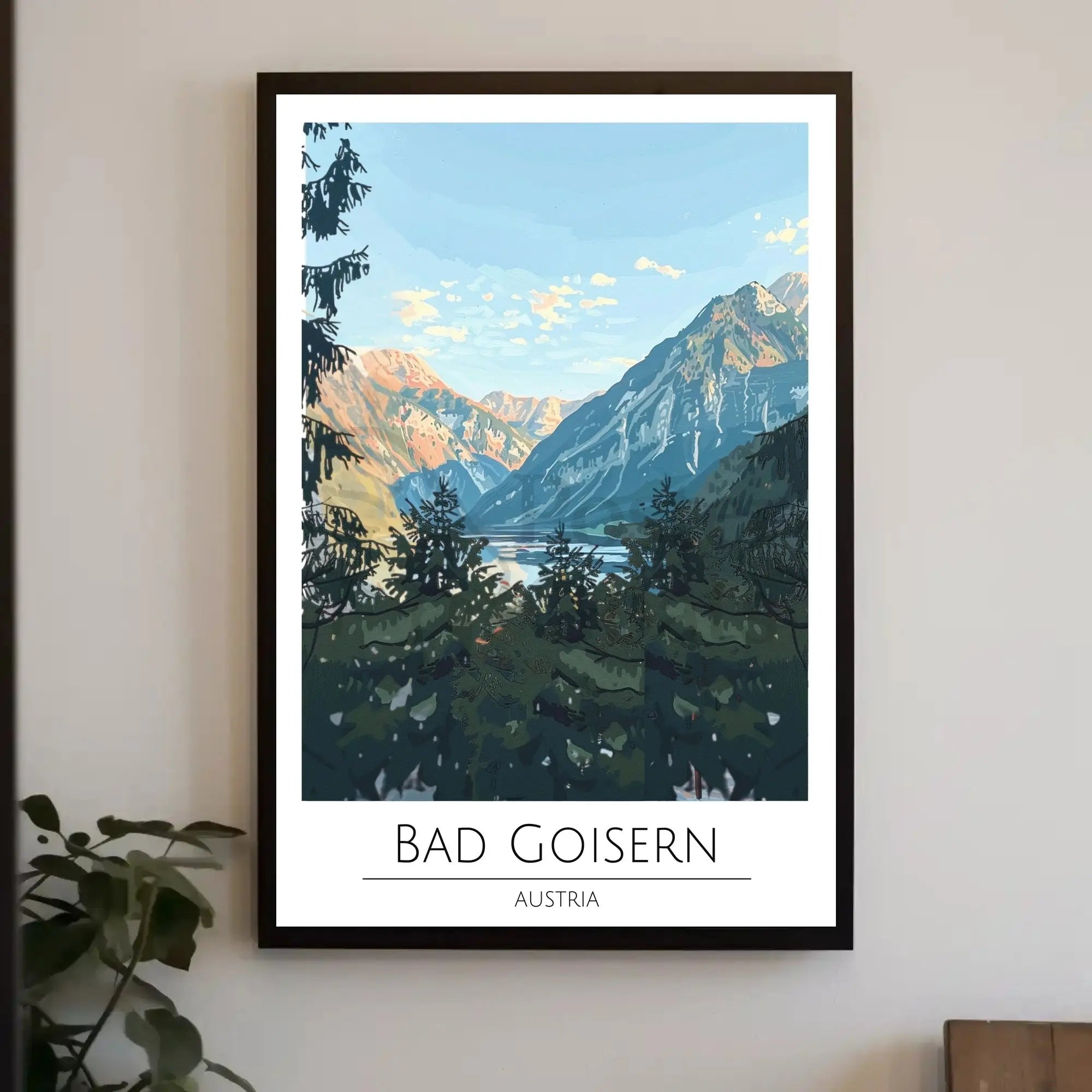 Vintage Austrian Alps Travel Poster PosterGoat