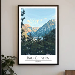 Vintage Austrian Alps Travel Poster PosterGoat
