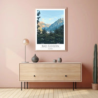 Vintage Austrian Alps Travel Poster PosterGoat