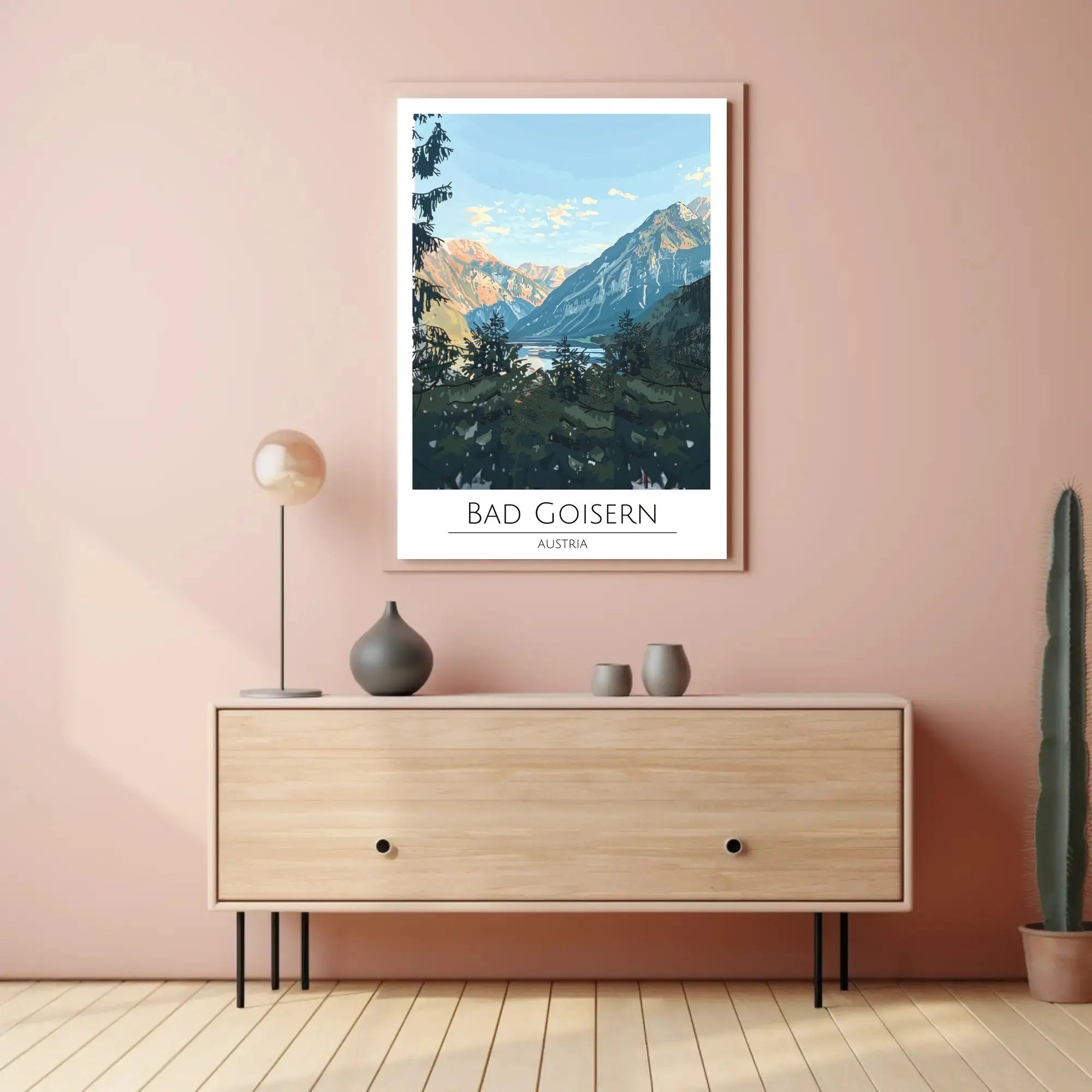 Vintage Austrian Alps Travel Poster PosterGoat