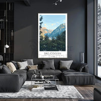 Vintage Austrian Alps Travel Poster PosterGoat