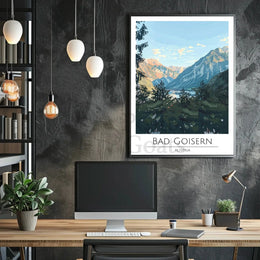 Vintage Austrian Alps Travel Poster PosterGoat