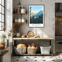 Vintage Austrian Alps Travel Poster PosterGoat