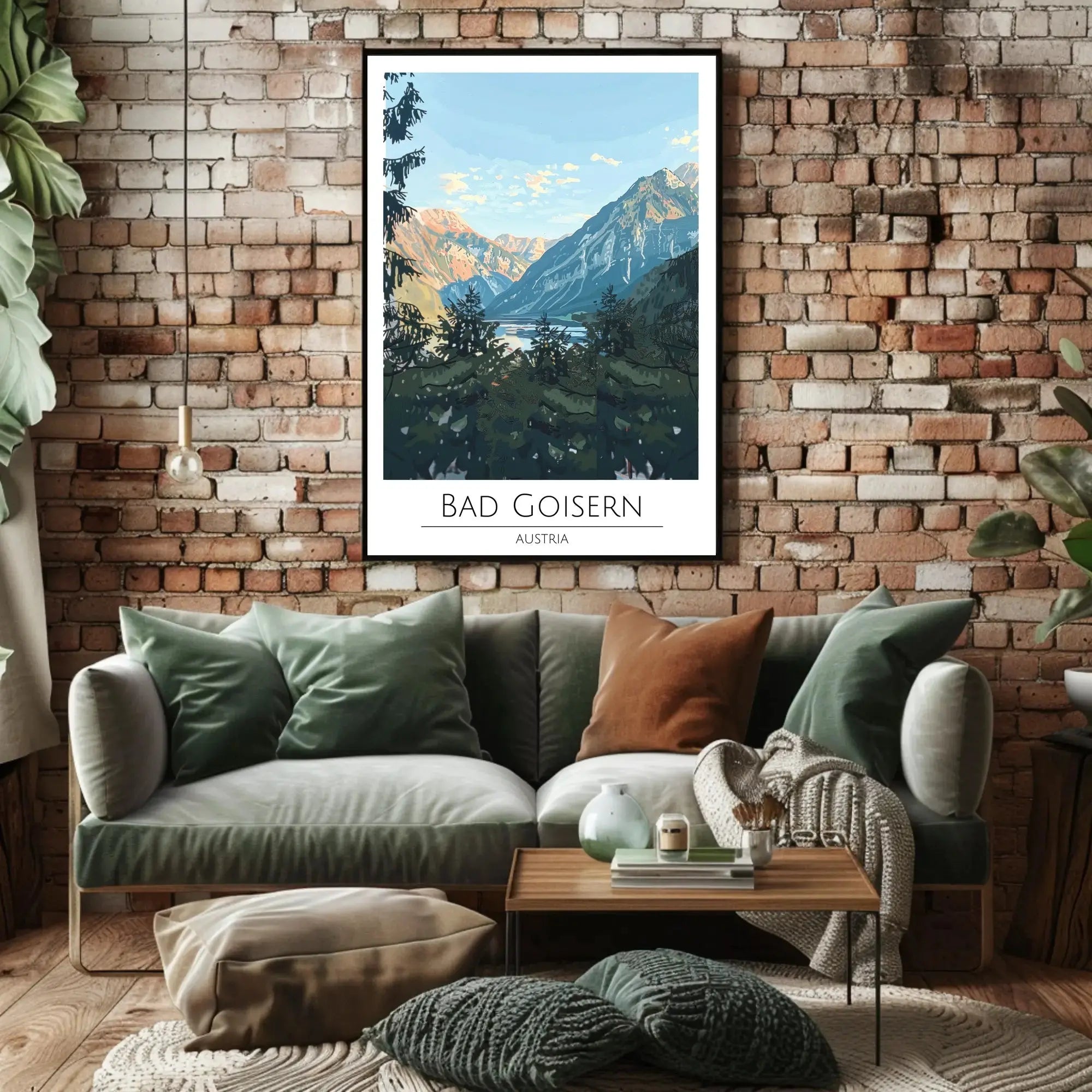 Vintage Austrian Alps Travel Poster PosterGoat