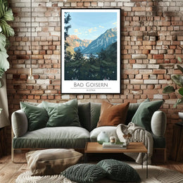 Vintage Austrian Alps Travel Poster PosterGoat