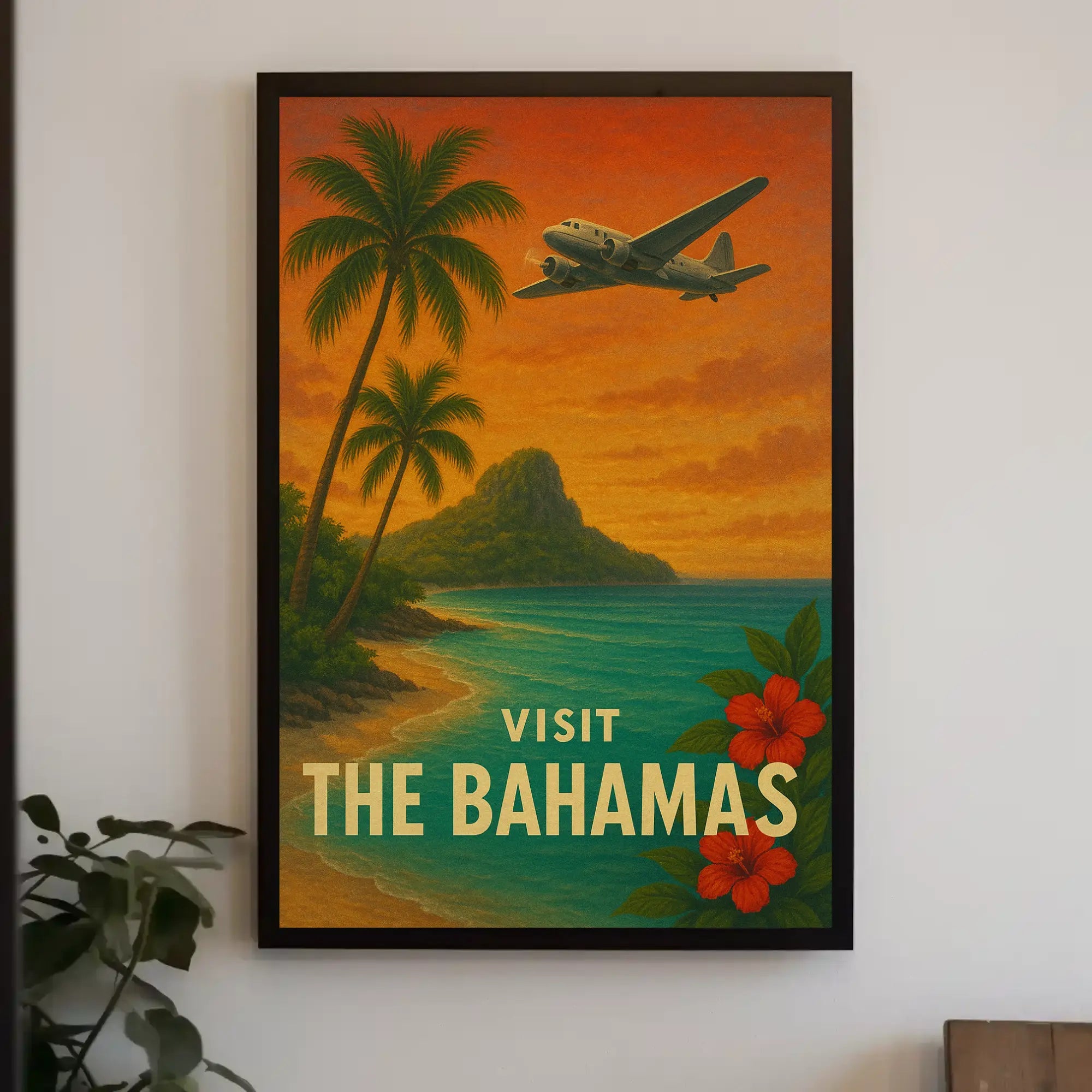 Vintage Bahamas Travel Adventure Poster PosterGoat