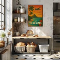 Vintage Bahamas Travel Adventure Poster PosterGoat