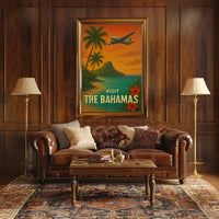 Vintage Bahamas Travel Adventure Poster PosterGoat