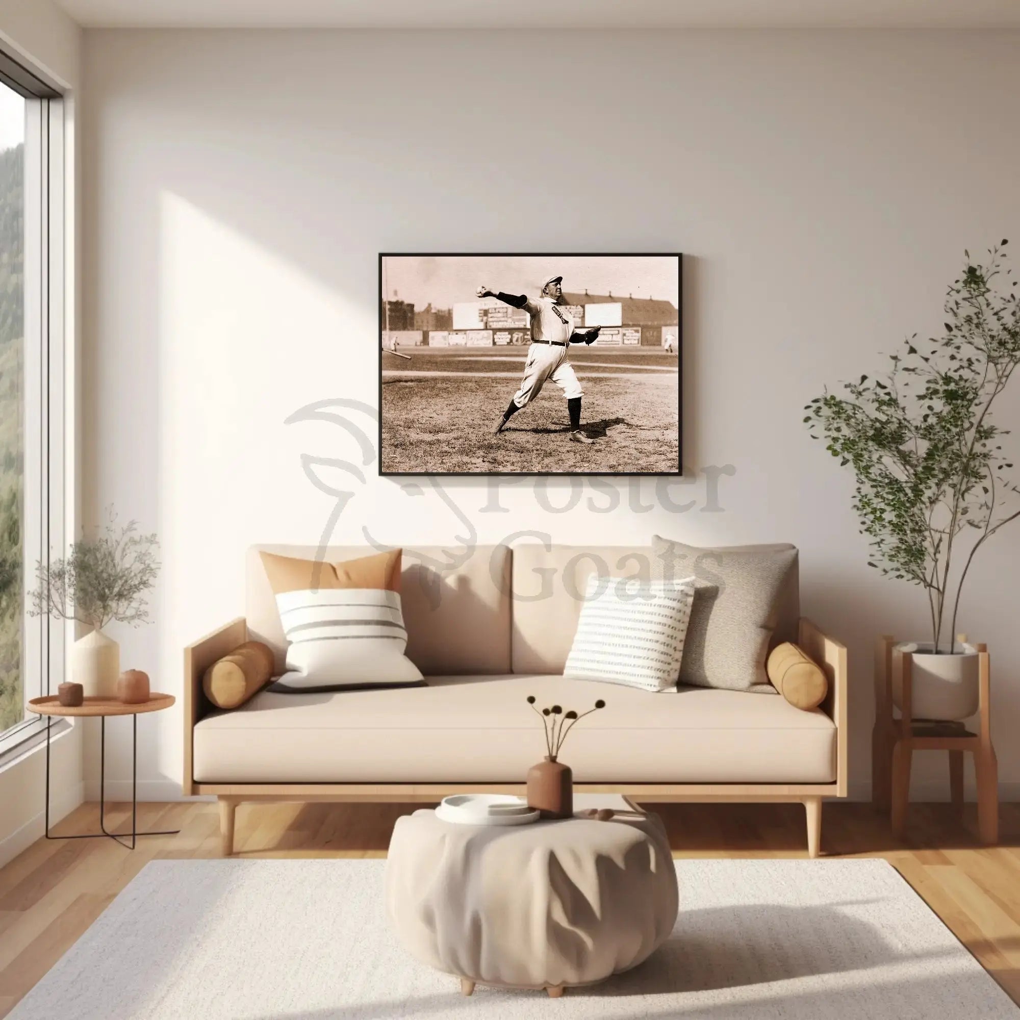 Vintage Boston Baseball Nostalgia with Sports Poster PosterGoat