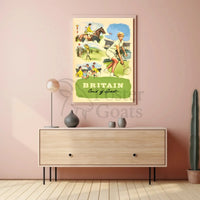 Vintage British Sports Enthusiasm Poster - Sports Poster PosterGoat