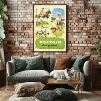 Vintage British Sports Enthusiasm Poster - Sports Poster PosterGoat