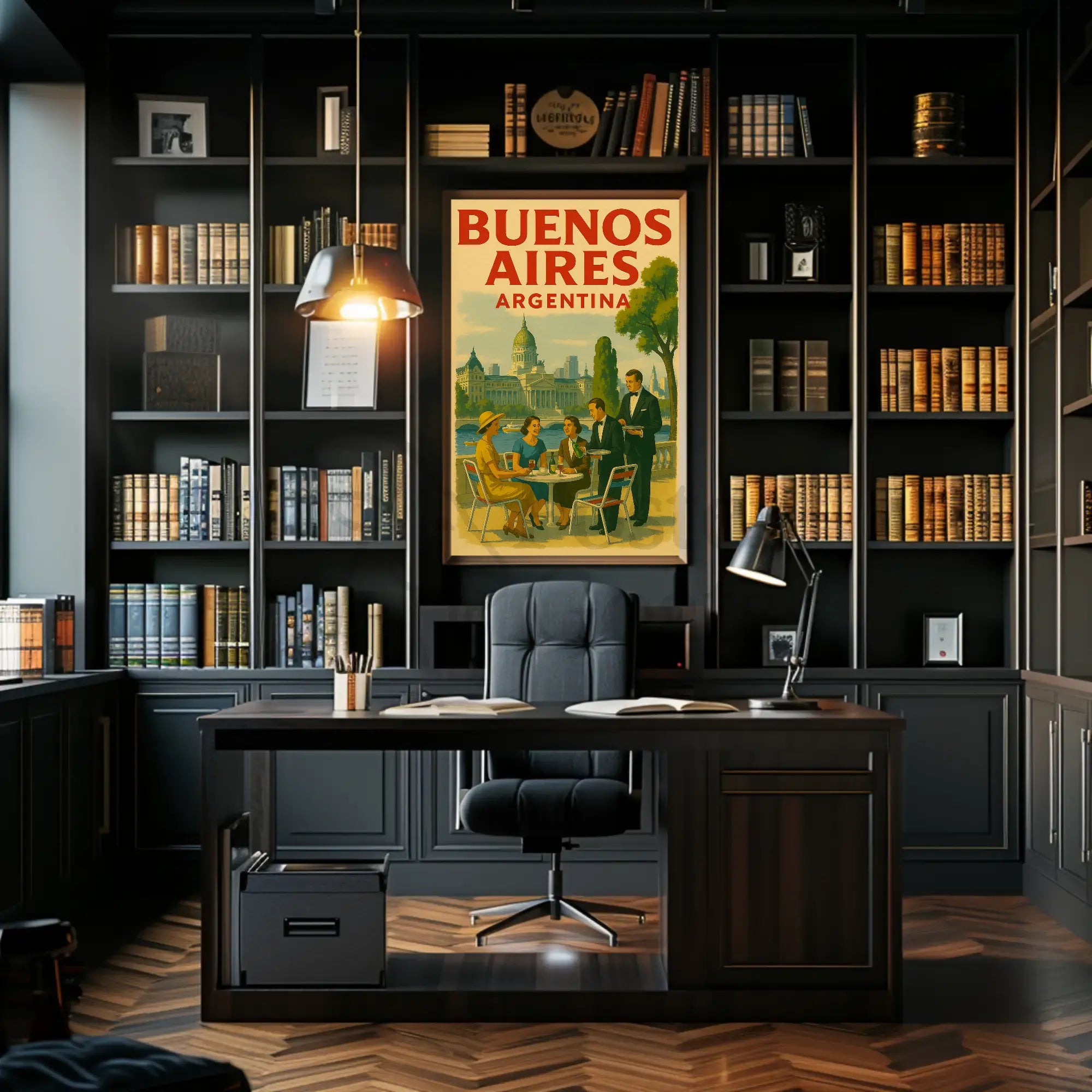 Vintage Buenos Aires Charm Travel Poster PosterGoat