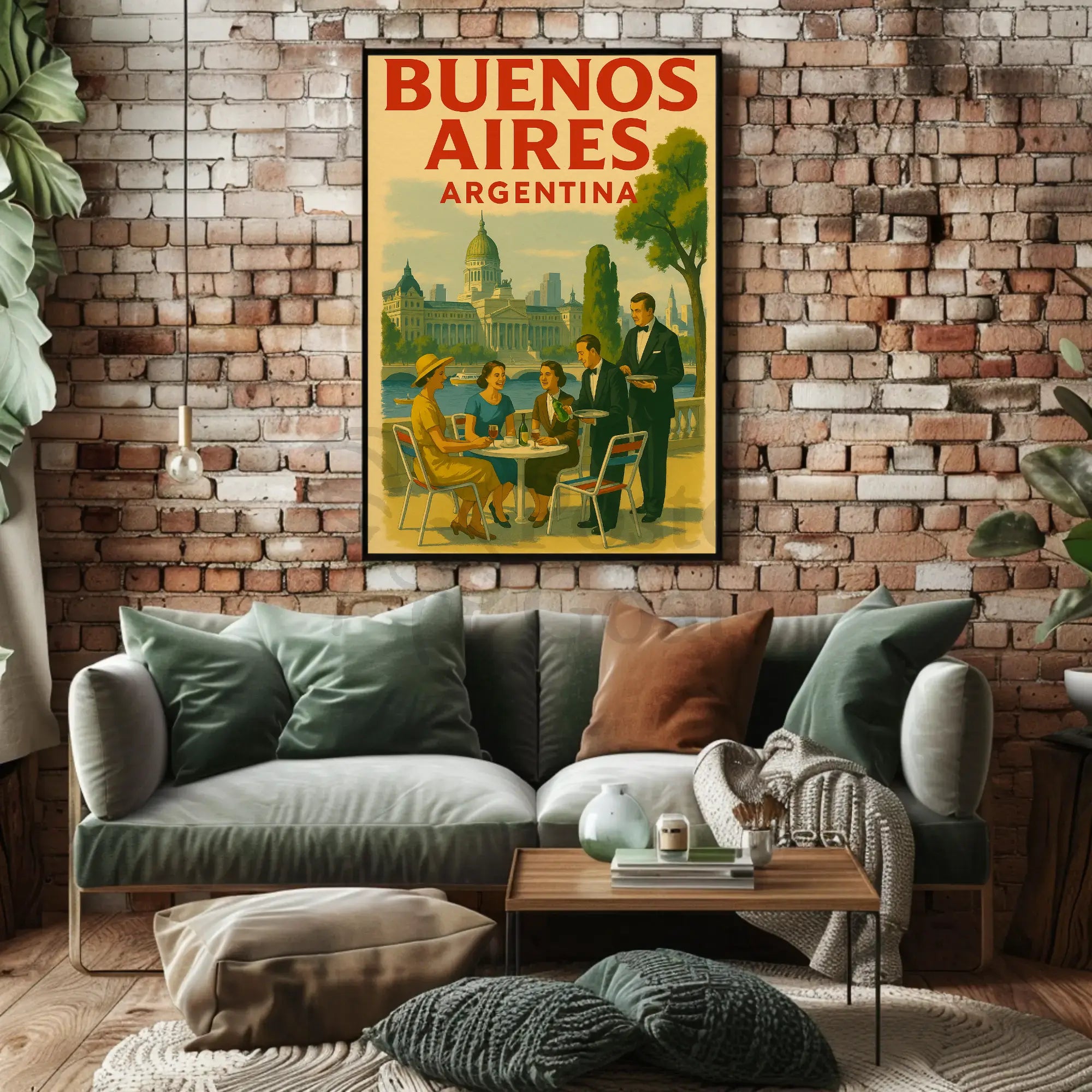 Vintage Buenos Aires Charm Travel Poster PosterGoat