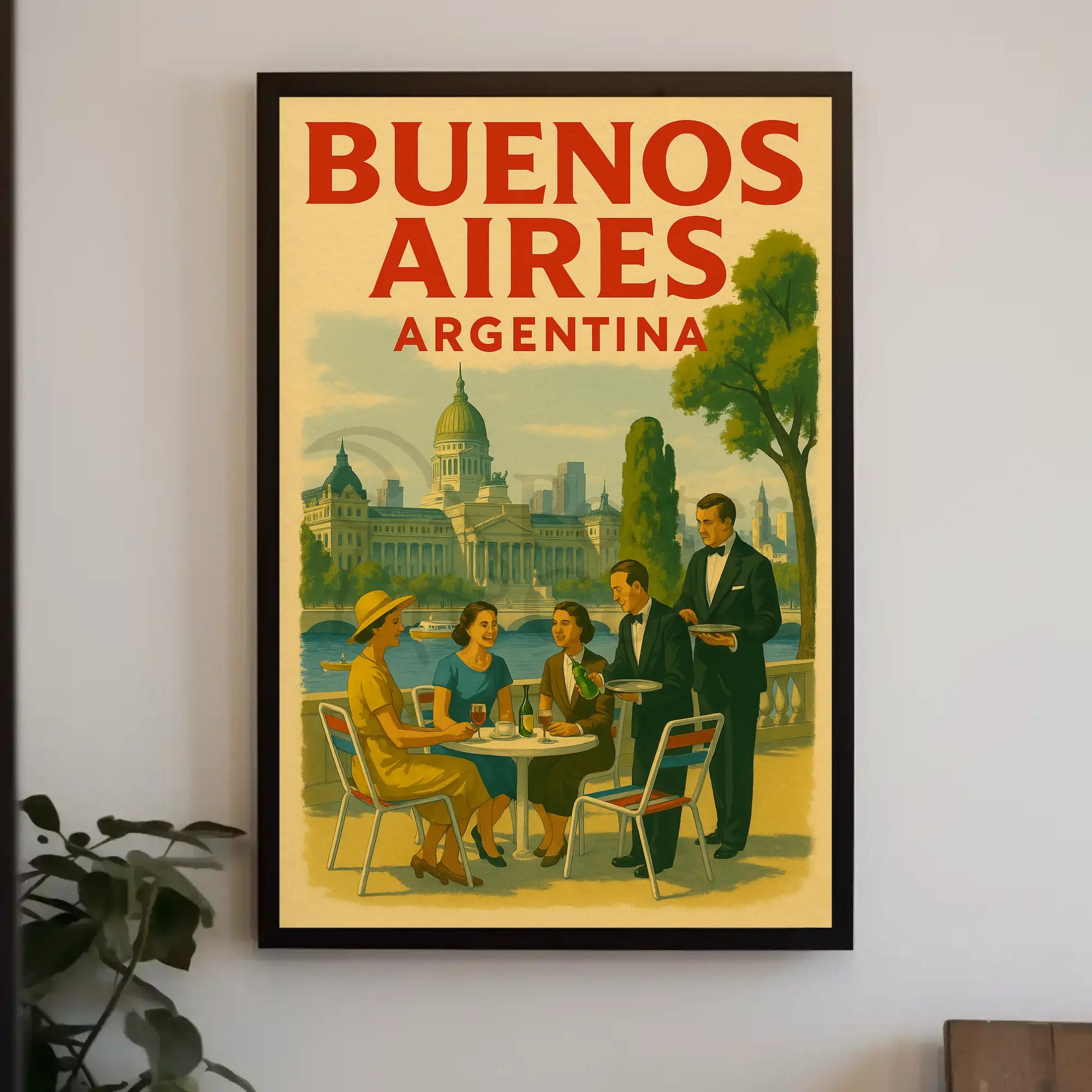 Vintage Buenos Aires Charm Travel Poster PosterGoat