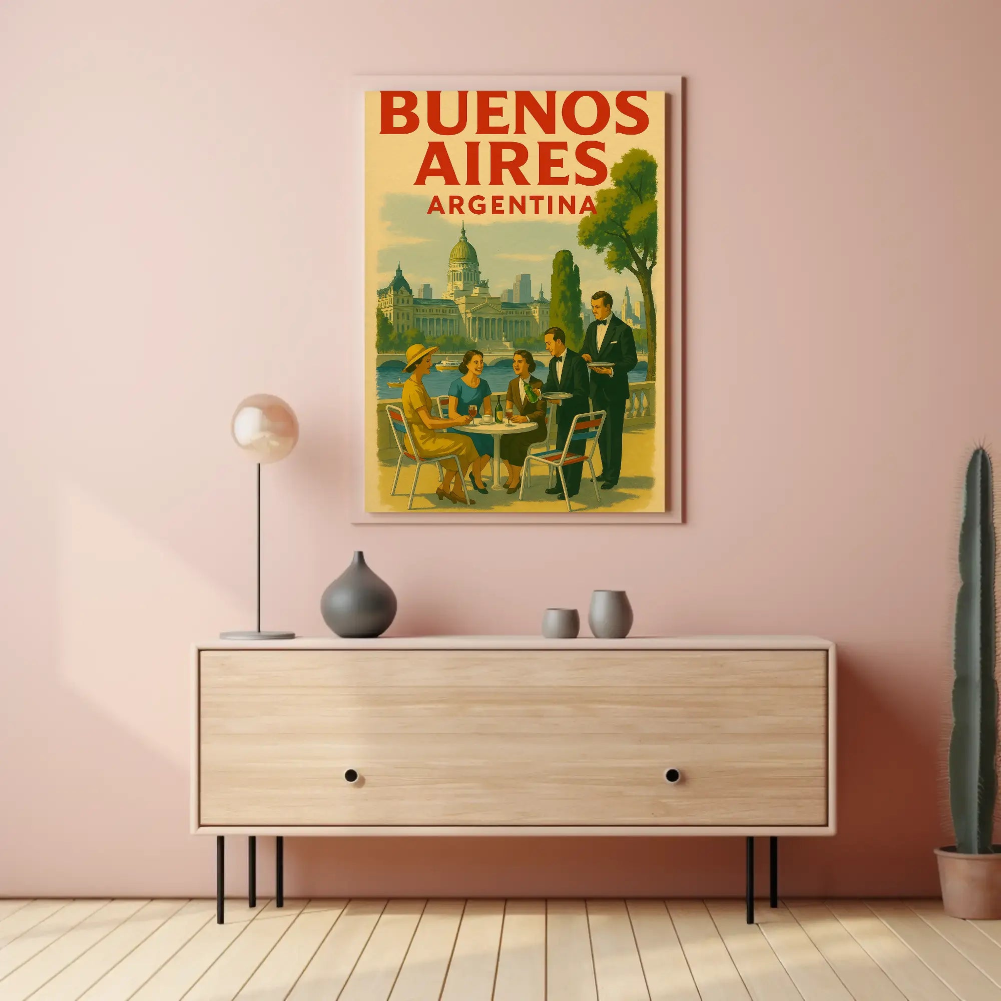 Vintage Buenos Aires Charm Travel Poster PosterGoat