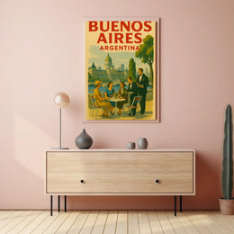Vintage Buenos Aires Charm Travel Poster PosterGoat