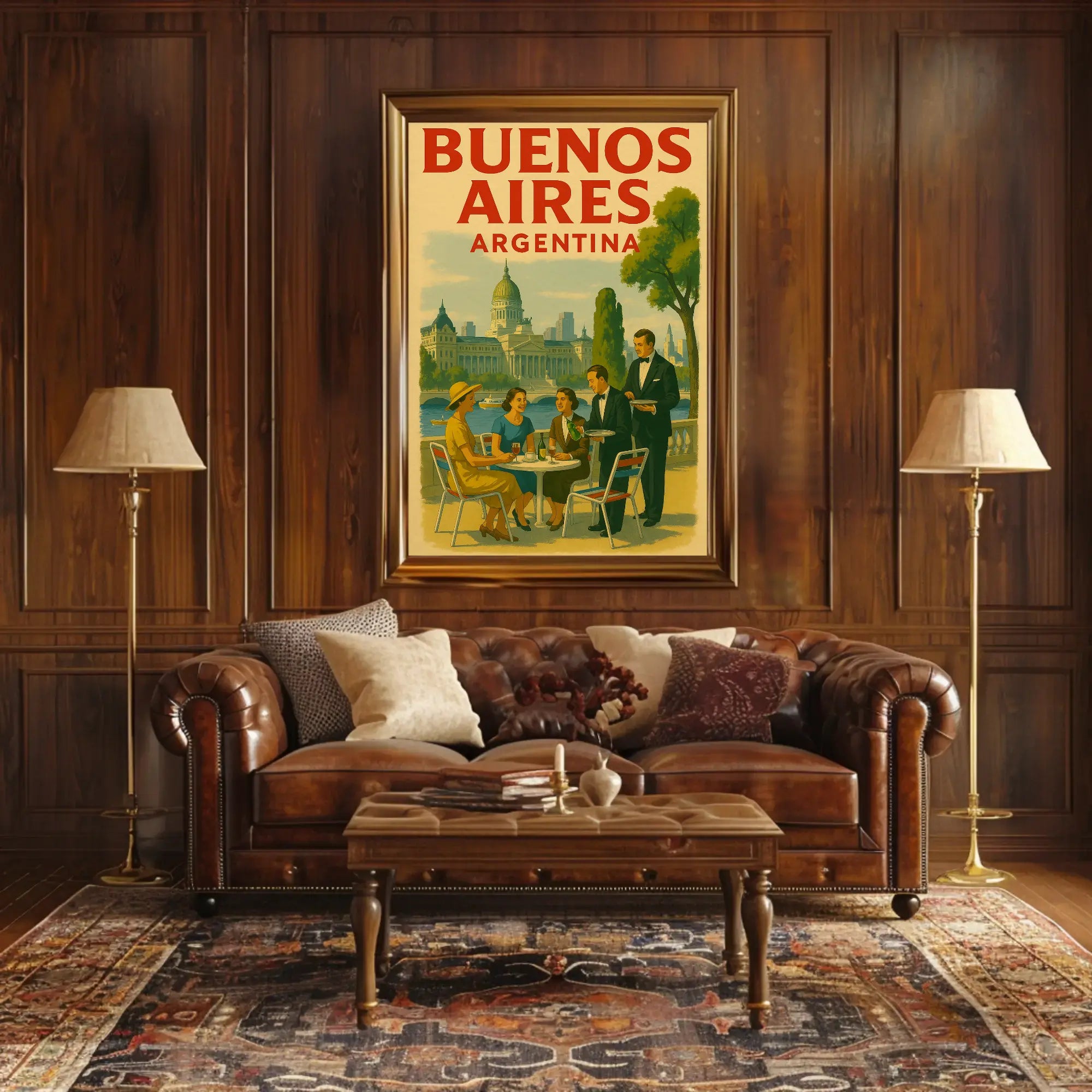 Vintage Buenos Aires Charm Travel Poster PosterGoat