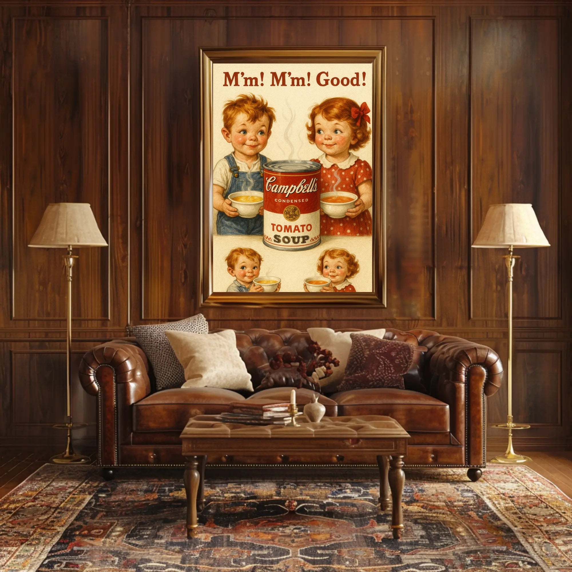 Vintage Campbell's Soup Advertisement Poster - Pop Culture Poster PosterGoat