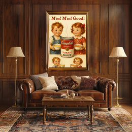 Vintage Campbell's Soup Advertisement Poster - Pop Culture Poster PosterGoat