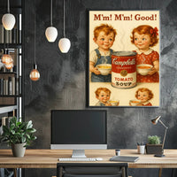 Vintage Campbell's Soup Advertisement Poster - Pop Culture Poster PosterGoat