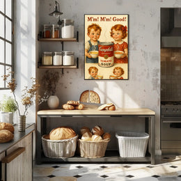 Vintage Campbell's Soup Advertisement Poster - Pop Culture Poster PosterGoat