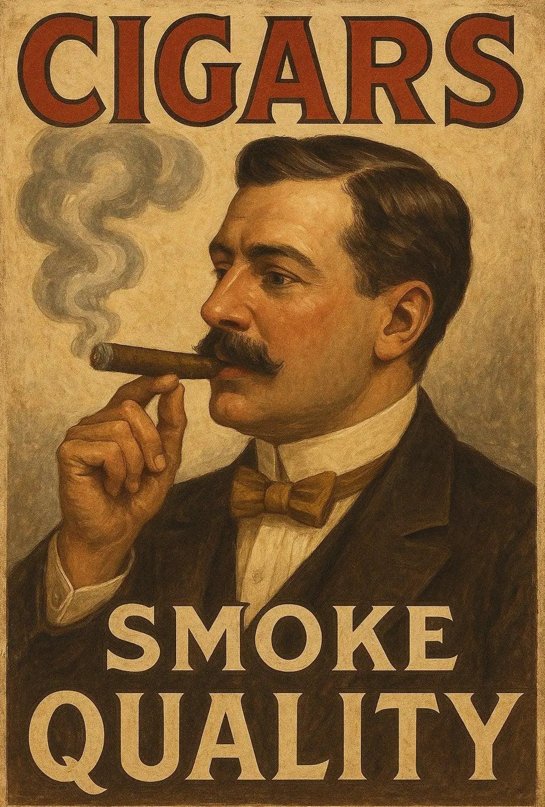 Vintage Cigar Ad Poster in Historical or Presidential Poster PosterGoat
