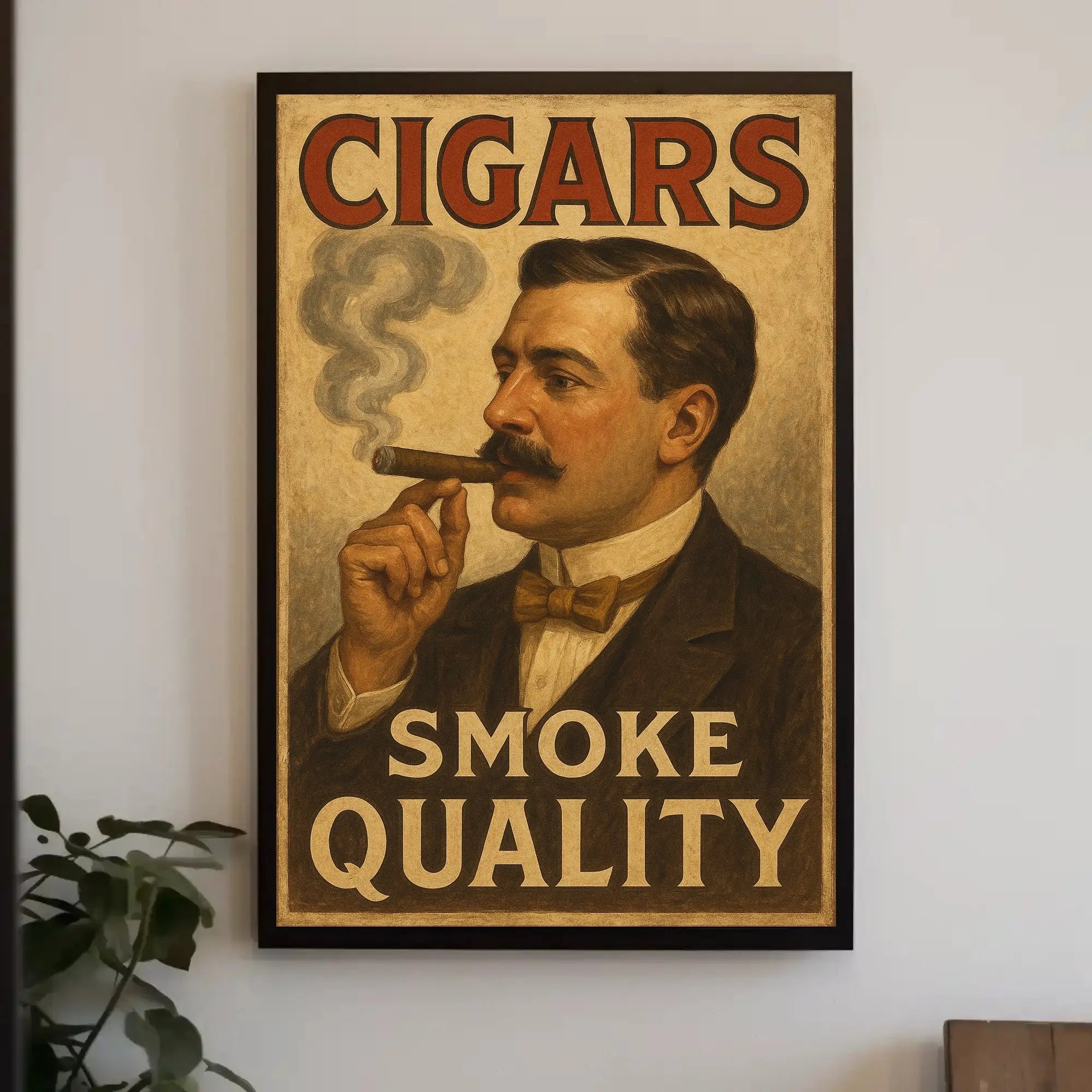 Vintage Cigar Ad Poster in Historical or Presidential Poster PosterGoat