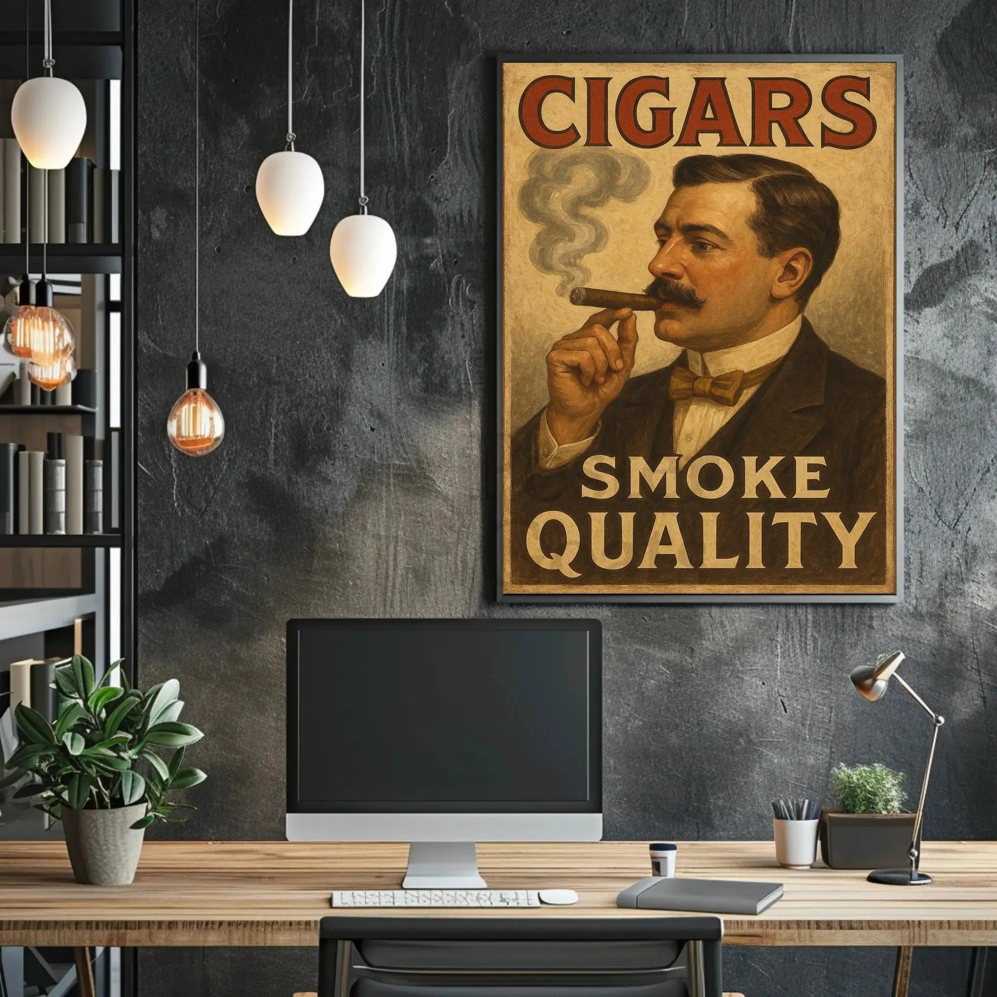 Vintage Cigar Ad Poster in Historical or Presidential Poster PosterGoat