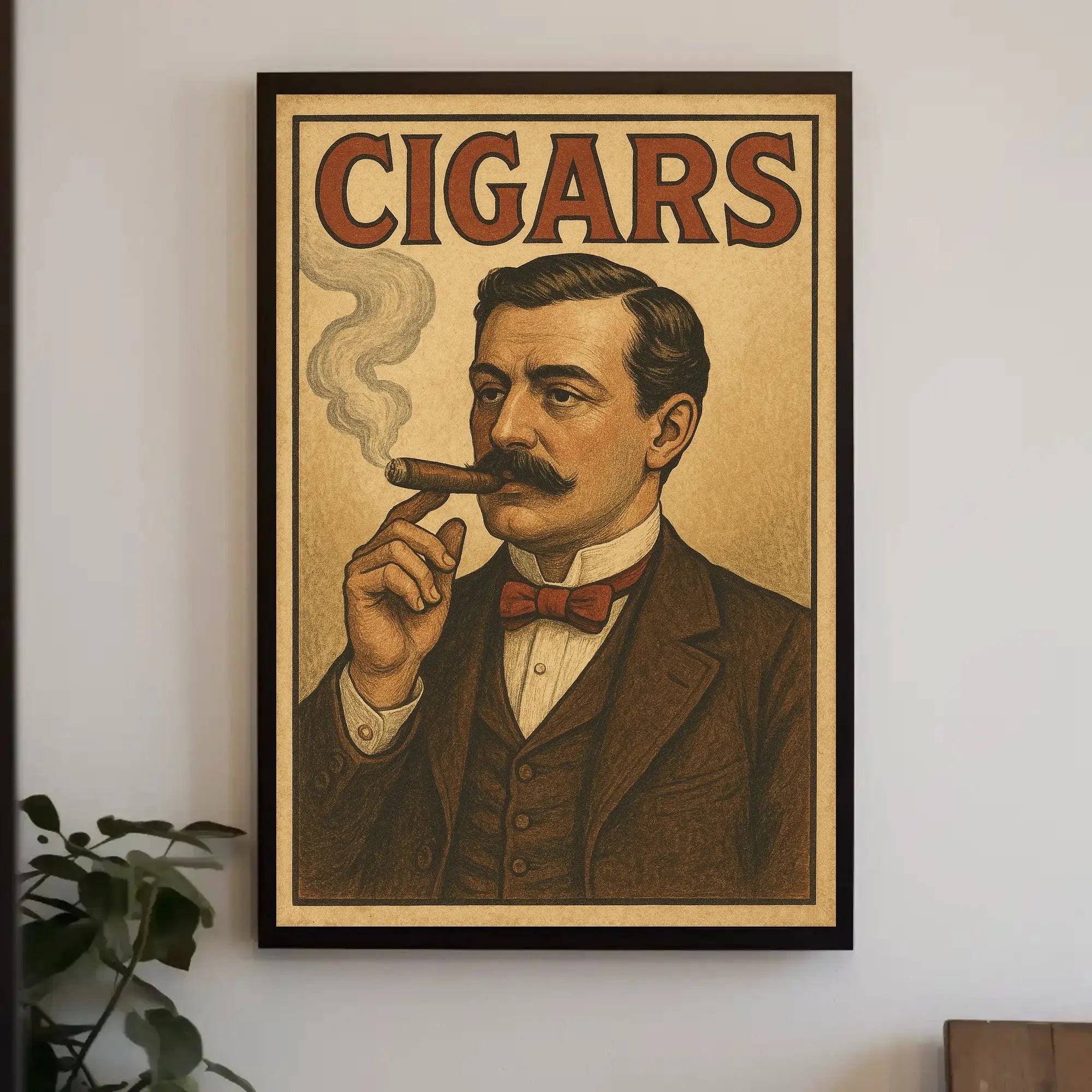 Vintage Cigar Gentleman Luxury Historical or Presidential Poster PosterGoat