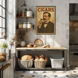 Vintage Cigar Gentleman Luxury Historical or Presidential Poster PosterGoat