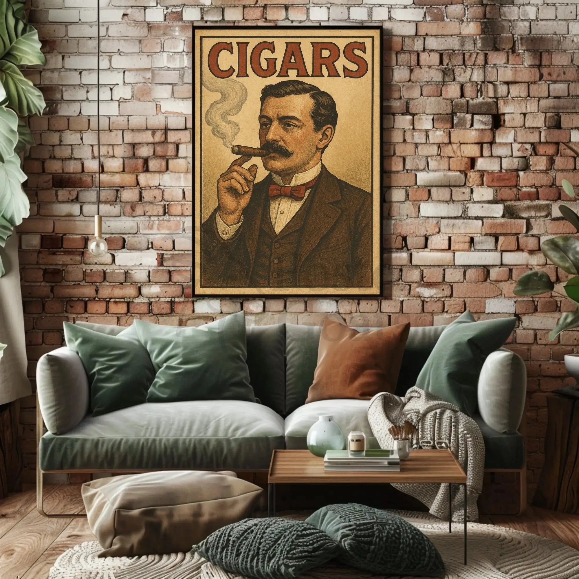 Vintage Cigar Gentleman Luxury Historical or Presidential Poster PosterGoat