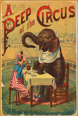 Vintage Circus Animal Poster with Whimsical Artwork PosterGoat