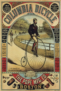 Vintage Columbia Bicycle Advertisement Poster - Cultural or Heritage Poster PosterGoat