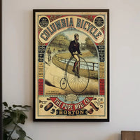 Vintage Columbia Bicycle Advertisement Poster - Cultural or Heritage Poster PosterGoat