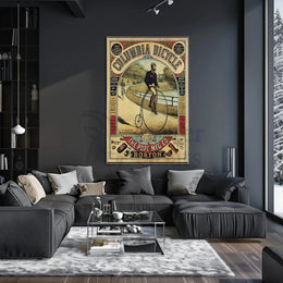 Vintage Columbia Bicycle Advertisement Poster - Cultural or Heritage Poster PosterGoat
