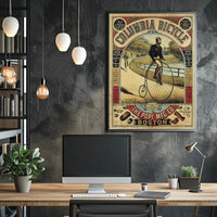 Vintage Columbia Bicycle Advertisement Poster - Cultural or Heritage Poster PosterGoat