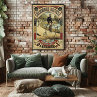 Vintage Columbia Bicycle Advertisement Poster - Cultural or Heritage Poster PosterGoat