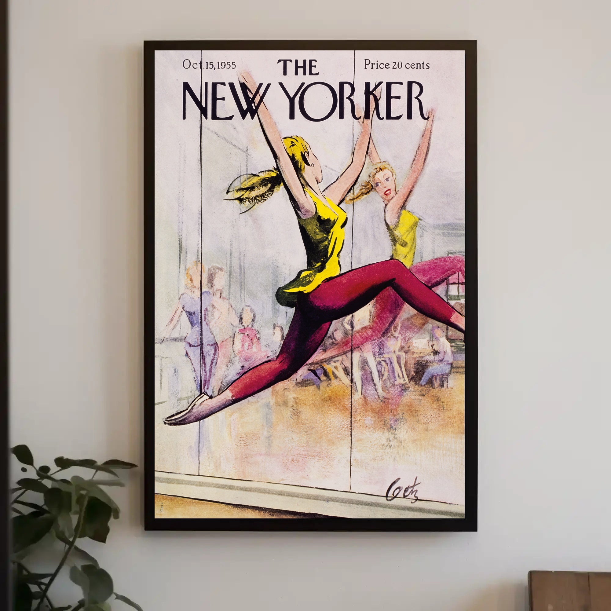 Vintage Dance Studio Poster for Mid-Century Art Lovers PosterGoat