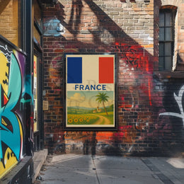 Vintage French Countryside Travel Poster PosterGoat
