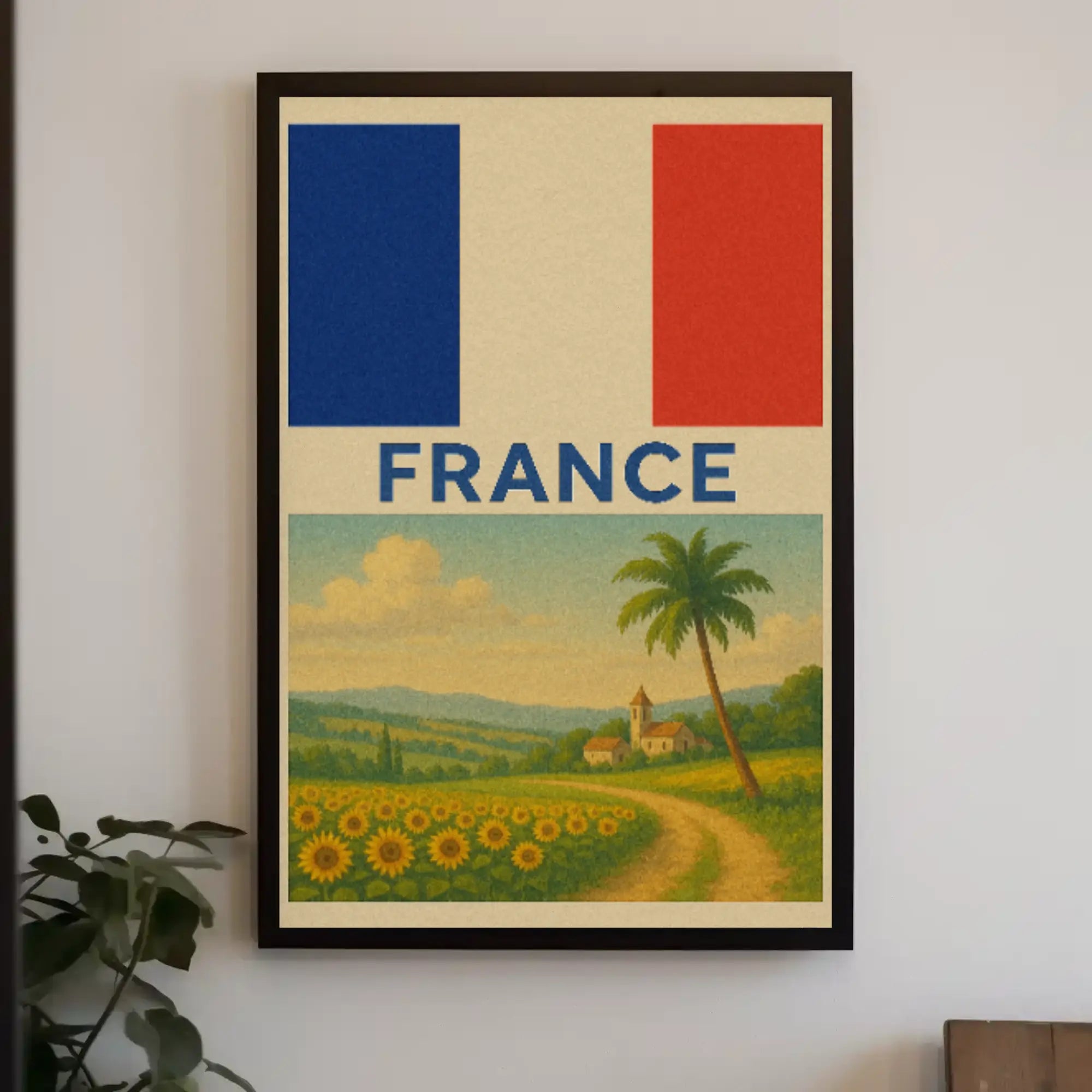 Vintage French Countryside Travel Poster PosterGoat