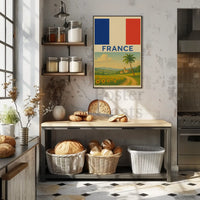 Vintage French Countryside Travel Poster PosterGoat