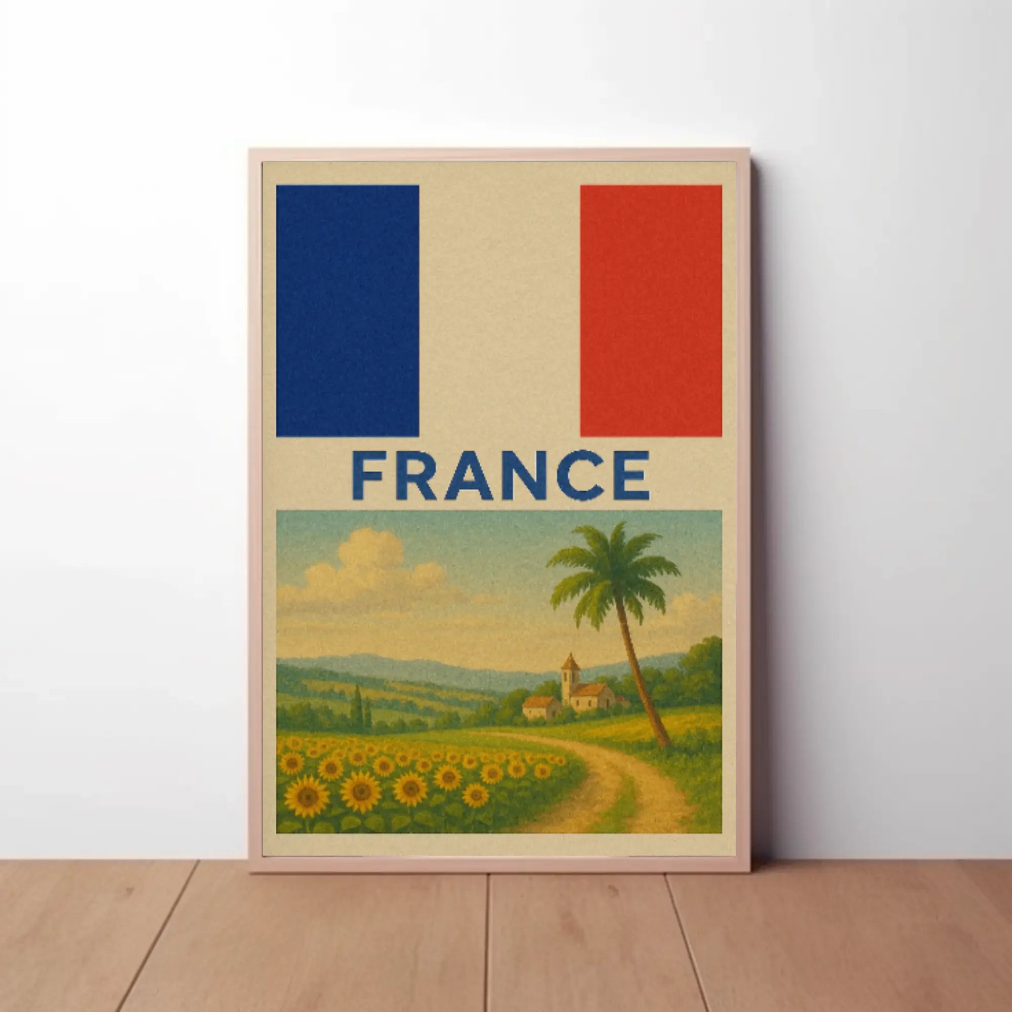 Vintage French Countryside Travel Poster PosterGoat