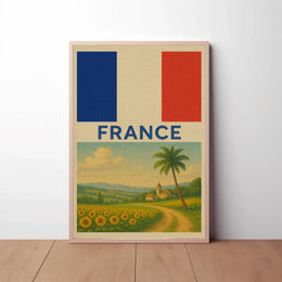 Vintage French Countryside Travel Poster PosterGoat