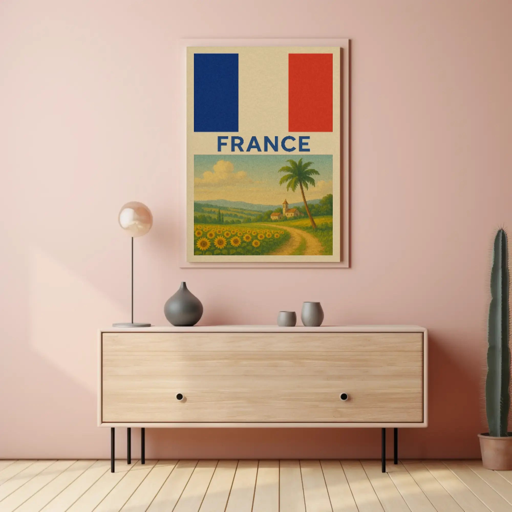 Vintage French Countryside Travel Poster PosterGoat