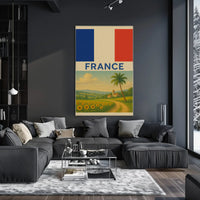 Vintage French Countryside Travel Poster PosterGoat