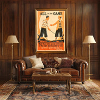 Vintage Golf Leadership Sportsmanship Sports Poster PosterGoat