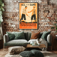 Vintage Golf Leadership Sportsmanship Sports Poster PosterGoat