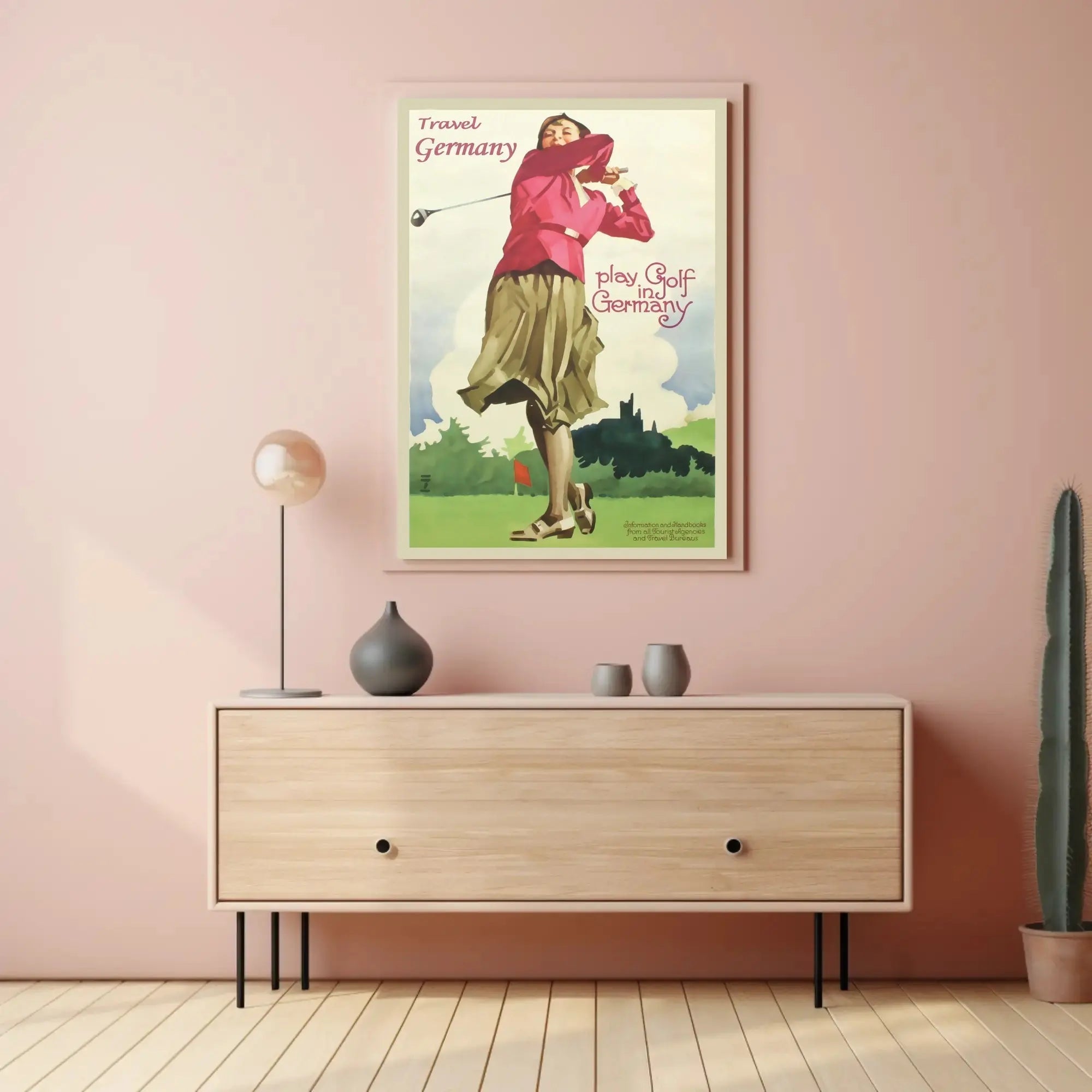 Vintage Golf Travel Poster: Germany Leisure Retro Artwork PosterGoat
