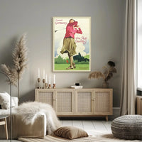 Vintage Golf Travel Poster: Germany Leisure Retro Artwork PosterGoat